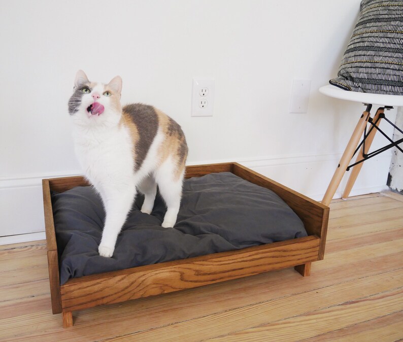 Midcentury Modern Wooden Pet Bed Etsy