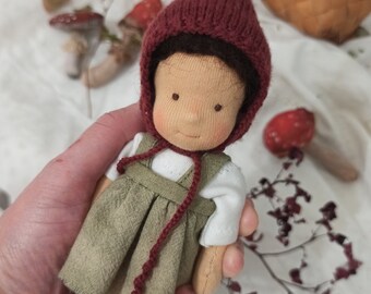 Tiny doll Pocket doll Waldorf doll Waldorfpuppe Natural materials Soft doll Doll for Sleep