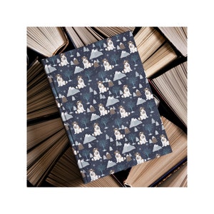 Saint Bernard Dog Alpine Mountain Chill Hardcover Journal Notebook