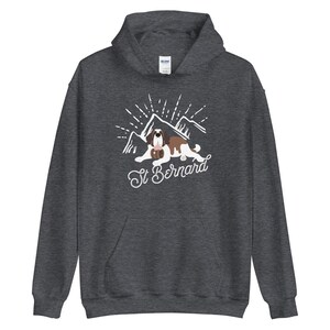 St Bernard Mountain Heavy Hoodie, St Bernard Mom, Dog Mom, Saint Bernard Dog, Lucy and Norman