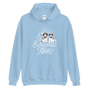 St Bernard Mom Heavy Hoodie for Saint Bernard Dog Mom