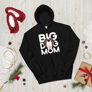 Big Dog Mom, Heavy Hoodie, Saint Bernard Dog