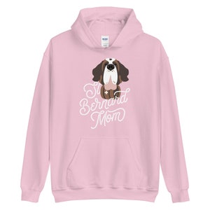 St Bernard Mom Heavy Hoodie for Saint Bernard Dog Mom