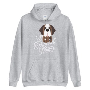 St Bernard Dog Mom Barrel Heavy Hoodie, Saint Bernard Dog, Dog Mom, Lucy and Norman