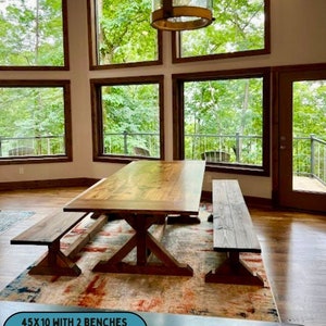 Farm Table, Farmhouse Table, Trestle Table, Dine Room Table, Dine Table, Rustic, Furniture, Vintage, Farmhouse Table, Farm