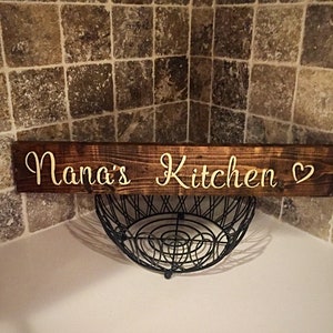 Nanas Kitchen Grandmas Kitchen Moms Kitchen Gift for Grandma Gift for Nana Kitchen Decor Gift image 1