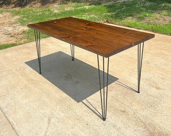 Mid Century Modern Dining Table - Modern Dining Table - Kitchen and Dining - Farmhouse Kitchen Table -Dining Table -Dining table and Chairs