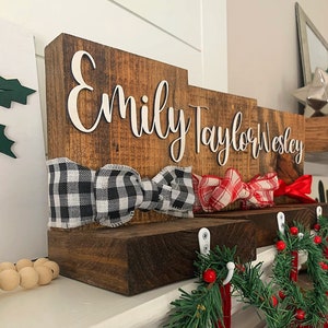 Stocking Holder, Fire Place Stocking Holder, Stocking Hook, Personalized Stocking, 3D Personalized Stocking Holder, Christmas Mantel Decor