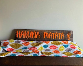 The Lion King - The Lion King Sign - Hakuna Matata Wood Sign - Hakuna Matata Gift