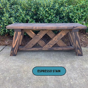 Outdoor Bench Indoor Bench Hallway Bench Entryway Bench Wooden Bench Personalized Bench image 4