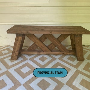 Outdoor Bench Indoor Bench Hallway Bench Entryway Bench Wooden Bench Personalized Bench image 2