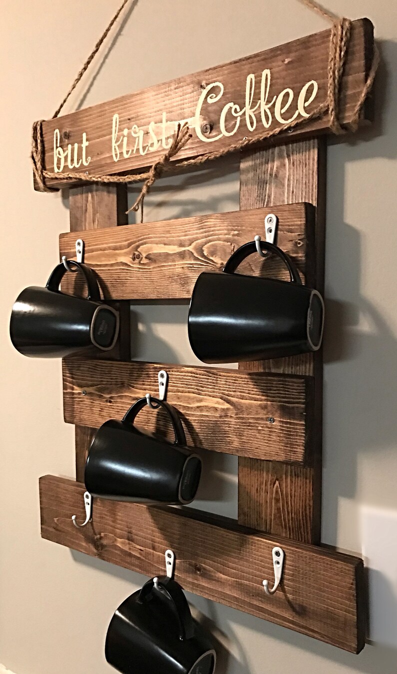 Coffee Cup Holder Coffee Mug Rack Coffee Mug Display Etsy