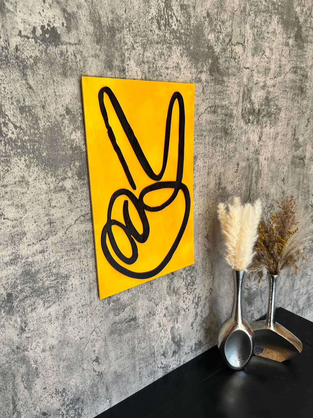 FULLY CUSTOMIZABLE 3D Peace Sign Decor Peace Sign Eclectic Etsy