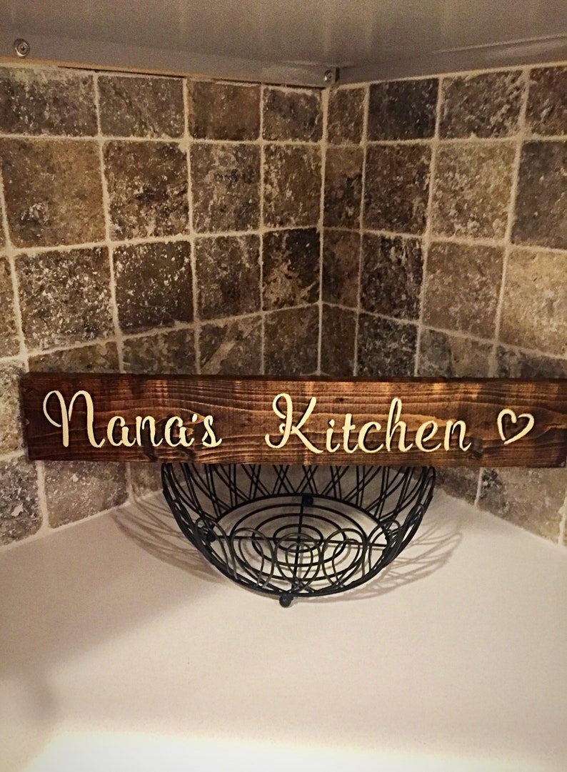 Nanas Kitchen Grandmas Kitchen Moms Kitchen Gift for Grandma Gift for Nana Kitchen Decor Gift image 1