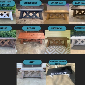 Outdoor Bench Indoor Bench Hallway Bench Entryway Bench Wooden Bench Personalized Bench image 9