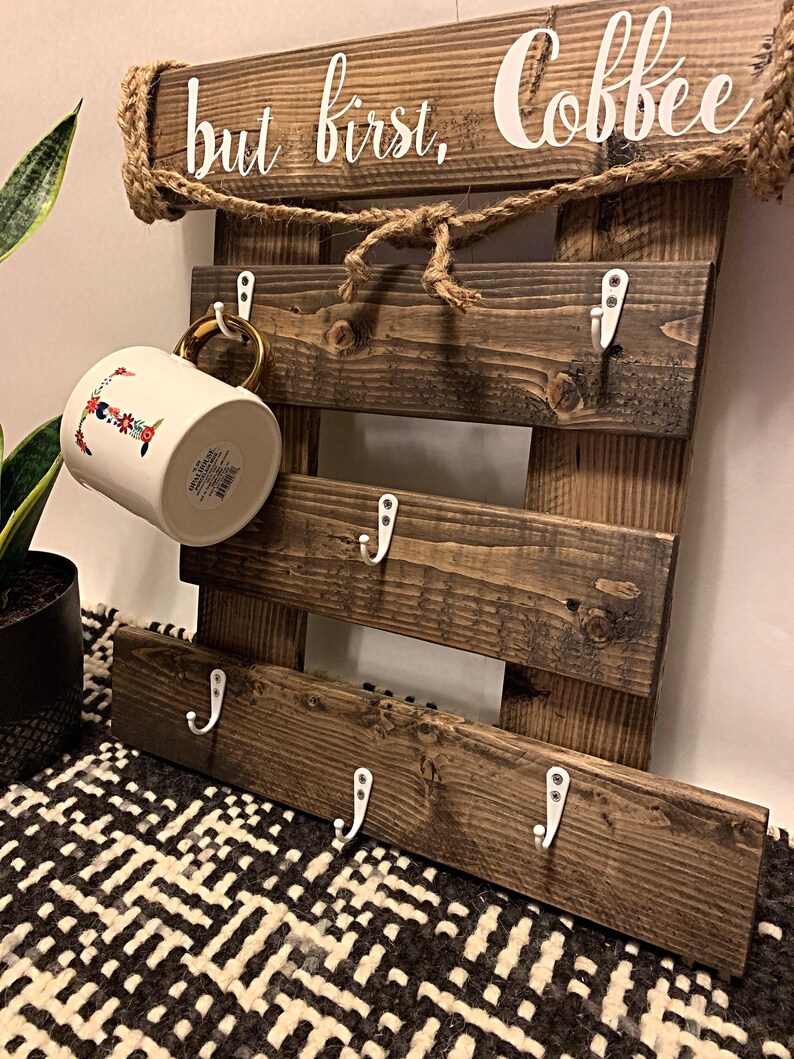 Coffee Cup Holder Coffee Mug Rack Coffee Mug Display Etsy