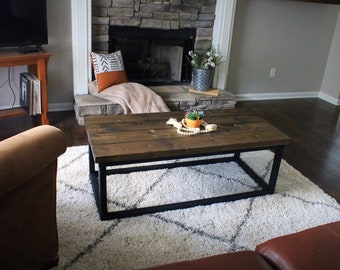 Coffee Table - Rustic Table - Rustic Coffee Table - Home and Living - Living Room Furniture - Farmhouse Coffee Table - Rustic Table