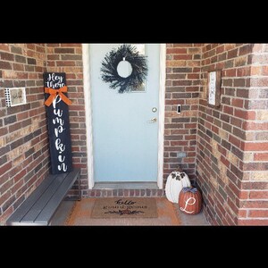 Tall Fall Welcome Sign, Pumpkin Welcome Sign, Fall Pumpkin Welcome Sign ...