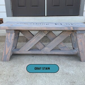 Outdoor Bench Indoor Bench Hallway Bench Entryway Bench Wooden Bench Personalized Bench image 7