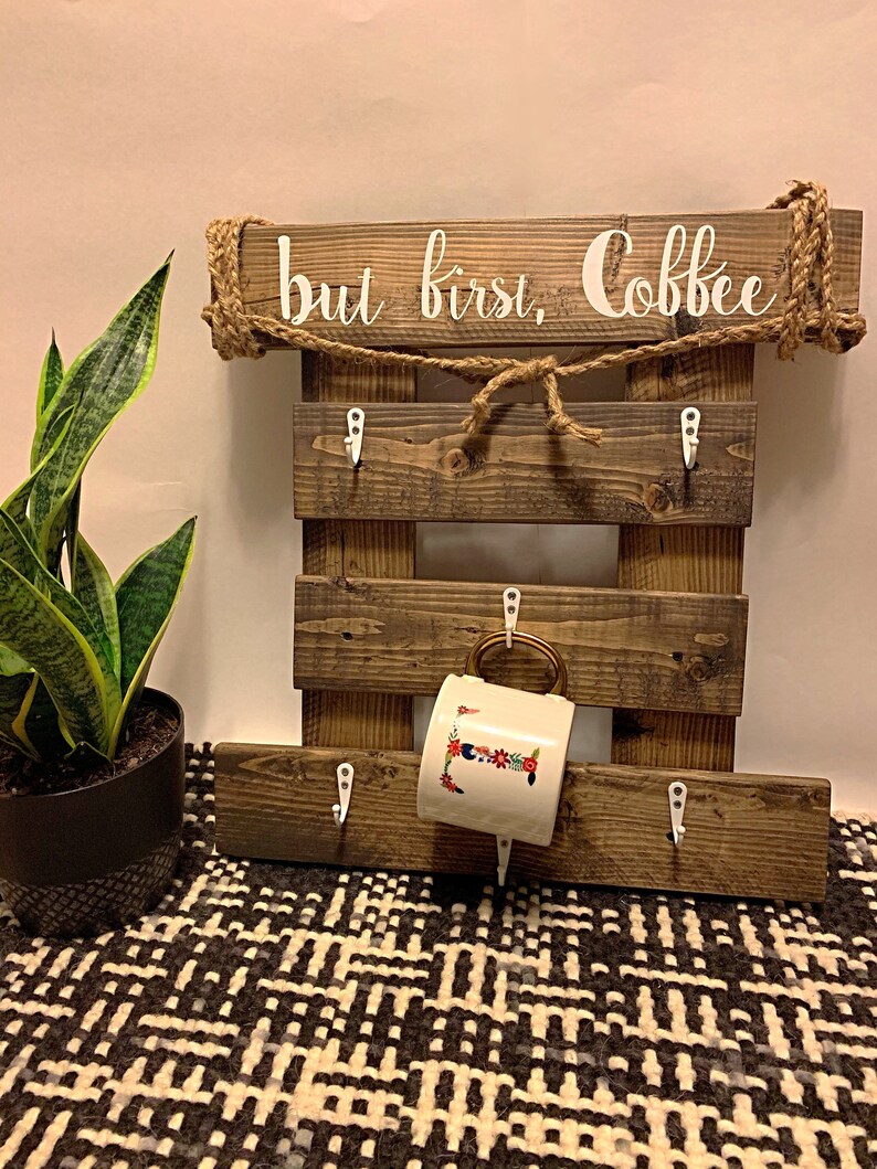 Coffee Cup Holder Coffee Mug Rack Coffee Mug Display Etsy