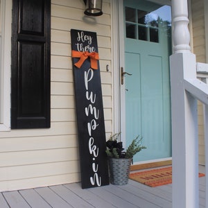 Tall Fall Welcome Sign, Pumpkin Welcome Sign, Fall Pumpkin Welcome Sign ...