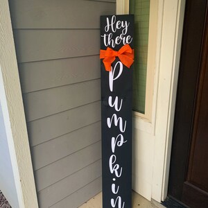 Tall Fall Welcome Sign, Pumpkin Welcome Sign, Fall Pumpkin Welcome Sign ...