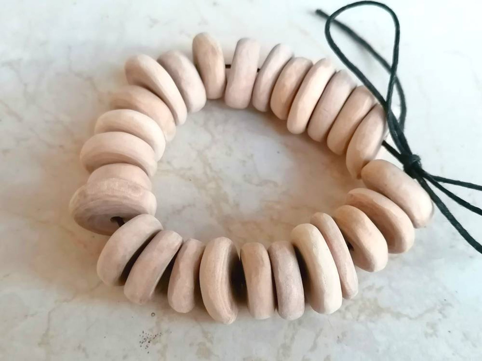Bulk wooden beads 26 pcs Genuinely handmade Raw olive wood Etsy