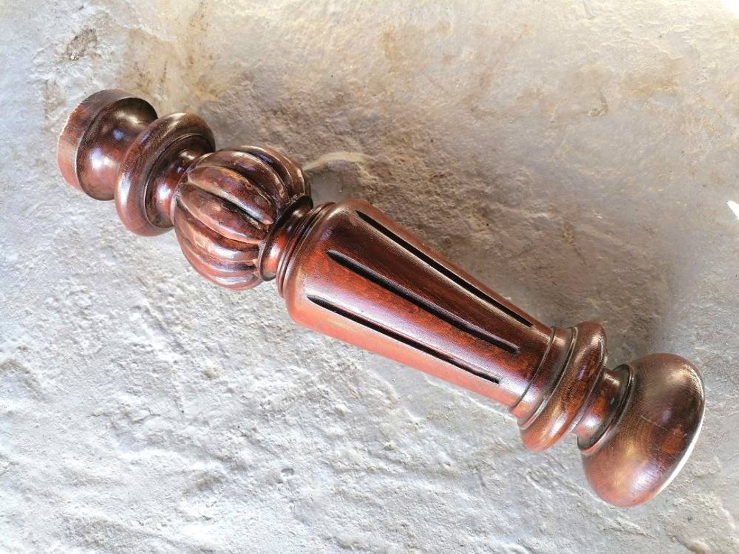 Antique Table Leg 1 Pc 47 Cm Vintage Wood for Crafts Etsy