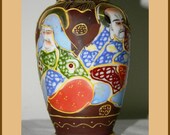 Satsuma 39 s little vase. Japan, 1970 g of the twentieth century. Porcelain, gilding. Mark Made in Japan