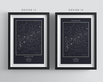 Custom Star Map Print, Anniversary Gift (Digital File)