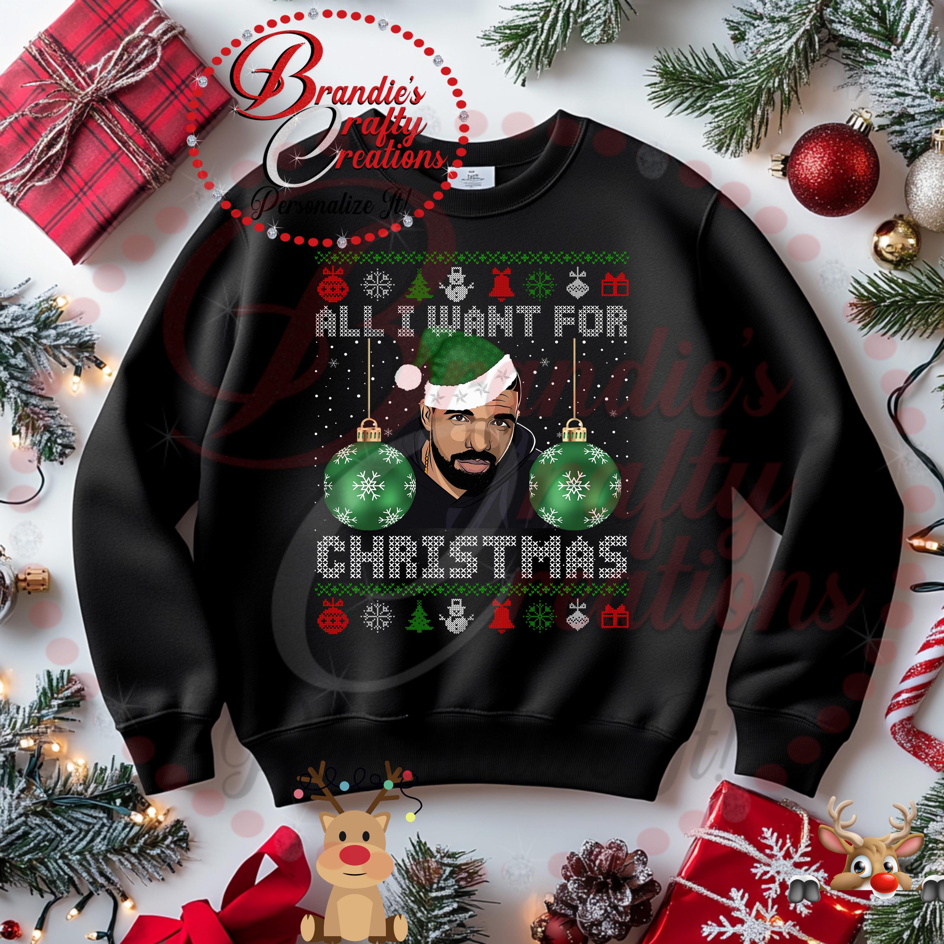 Funny Christmas T Shirt All I Want for Christmas is a Pigs in Blankets Red