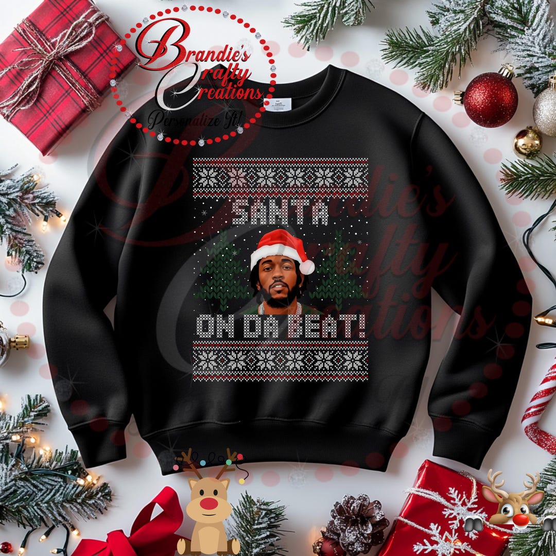 Smas Gift Rapper Cover Kendrick Lamar, Santa on Da Beat Ho, Ugly Sweater, Christmas Rap Songs ...