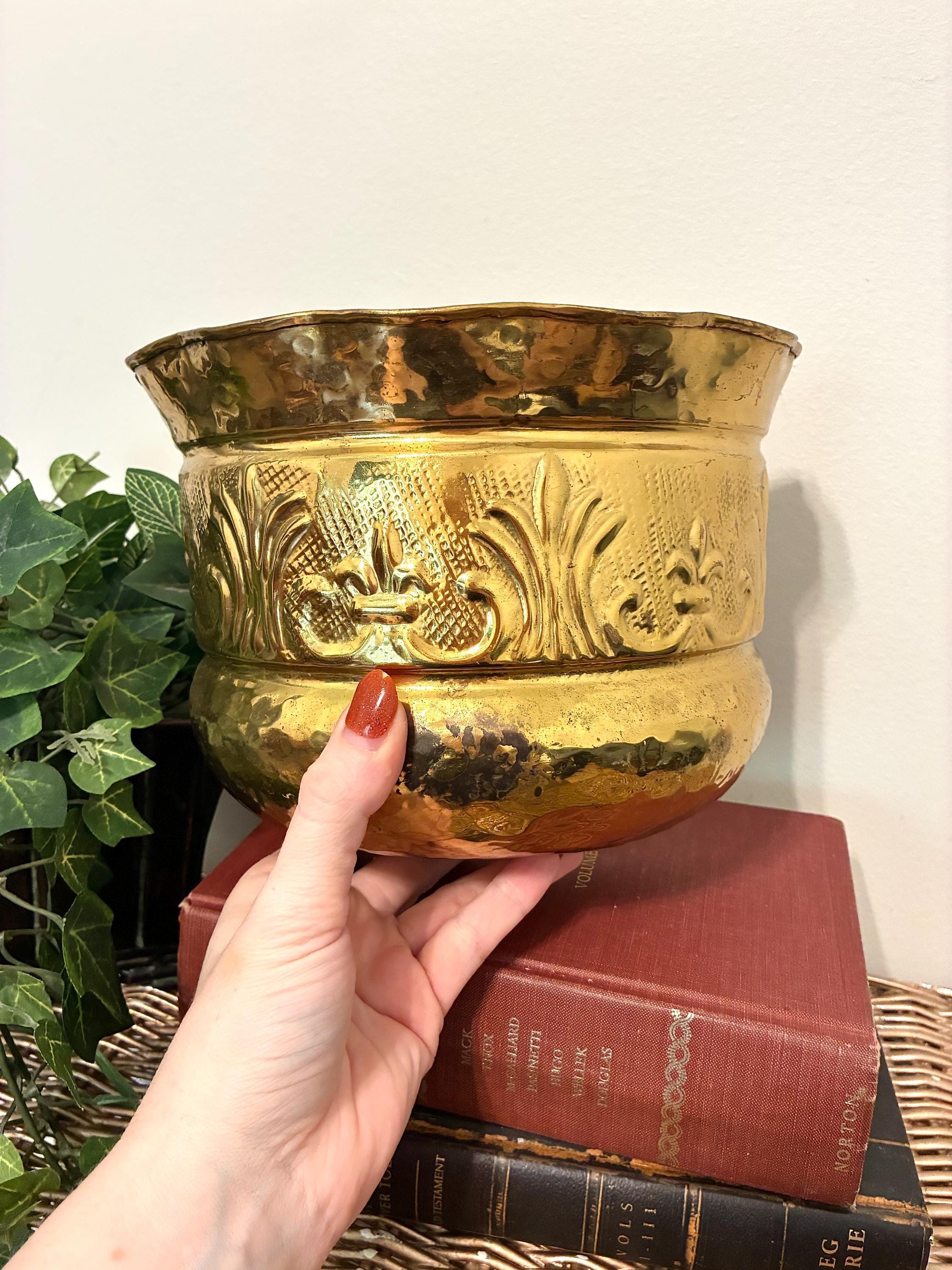 専用♥☆真鍮製 ウォールポケット 壁掛け アンティーク Brass Wall Pocket - Etsy