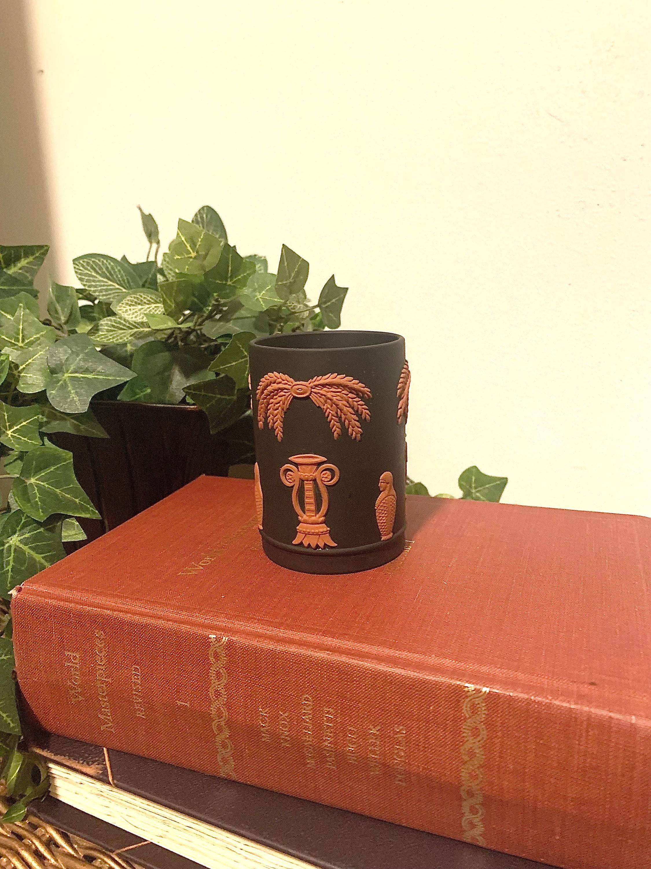 Rare Vintage Wedgwood Egyptian Jasperware Vase | Neoclassical