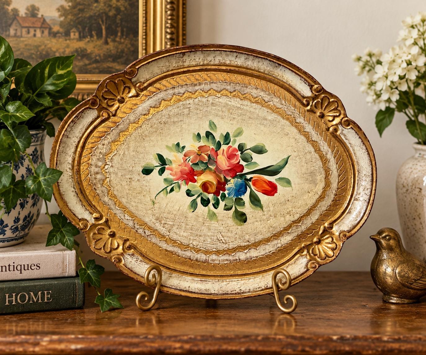 Antique Hand Painted Italian - Etsy