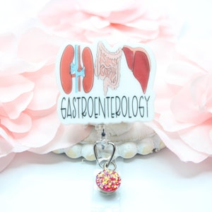 Gastroenterologist, Gastroenterology, Gastro, GI Badge Reel, Gastroenterology Badge Reel GI ,Medical Badge Reel,Retractable Badge, ID Holder