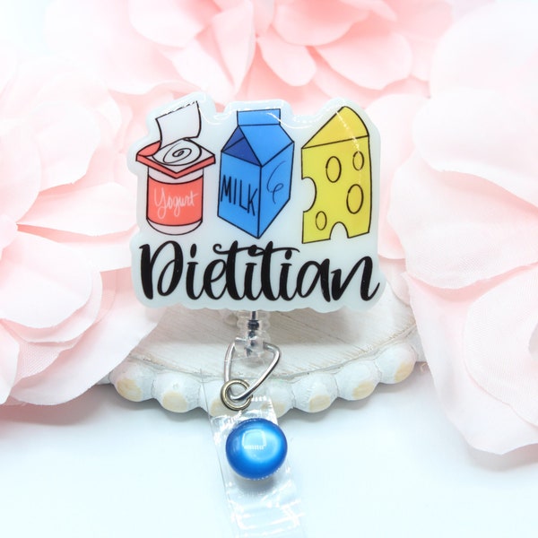 Dietitian Badge Reel, Dietitian, Dietitians, Dietitian Gift, Food Services, Co worker Gifts