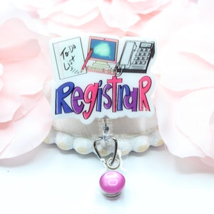 Registrar Badge Reel,Registrar, Registrar Gift, Patient Registrar,Registrar Badge, Badge Reels, Medical Badge Reels,Gift for Nurse,ID Holder