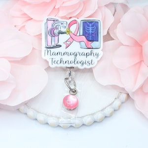 Mammography Technologist Badge Reel, Mammography, Mammography Tech, Mammography Gift, Breast Checker, Breast Cancer,