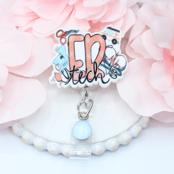 Er Nurse Badge Reel Etsy