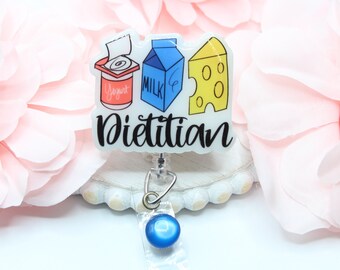 Dietitian Badge Reel, Dietitian, Dietitians, Dietitian Gift, Food Services, Co worker Gifts