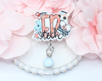 ER Tech Badge Reel, ER Tech,ER Technician, Emergency Room Tech Gift, Nurse Gift, Badge Reel
