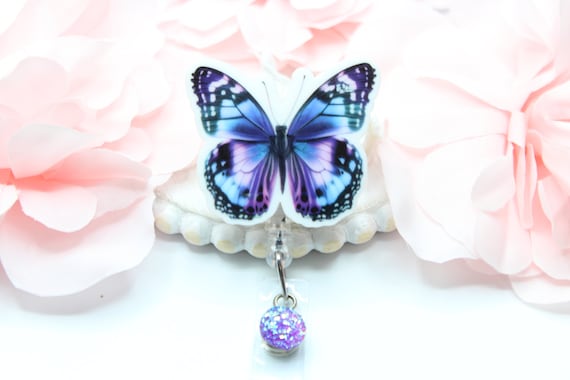 Butterfly Badge Reel, Butterfly, Butterfly Gift,Butterflies, Cute Badge  Reels, Medical Badge Reels, Gift for Nurse, ID Holder, Retractable