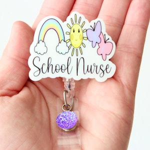 School Nurse Badge Reel, School Nurse, Nurse, School Nurse Gift, School Nurses, Nurse Gift