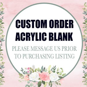Acrylic Blanks, Custom Acrylic Blanks, Blanks, Badge Reel Blanks