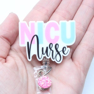 Enfermeira da UTIN - NICU-Enfermeira-RN-Nicu Carretel de crachá - Carretel de crachá - Carretéis de crachá personalizados - Trabalho de parto e parto - Enfermeira neonatal