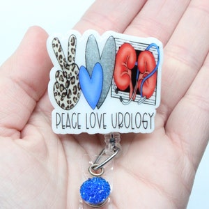 Urology Badge Reel- Urology- Urologist- Urology Nurse Badge Reel- Badge Reels- Retractable Badge- ID Holder