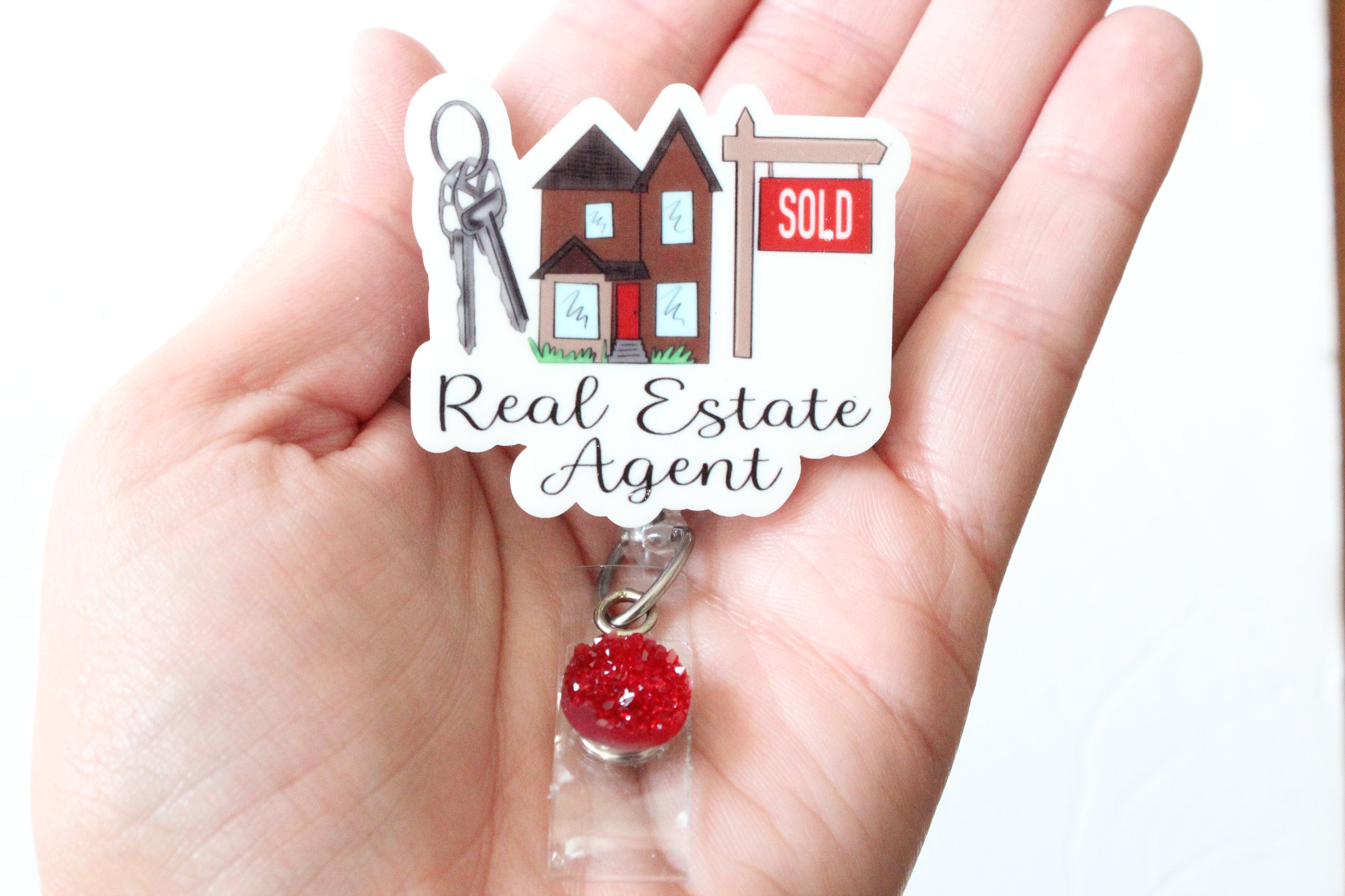 Real Estate Agent Badge Reel Real Estate Agent Real Estate Etsy