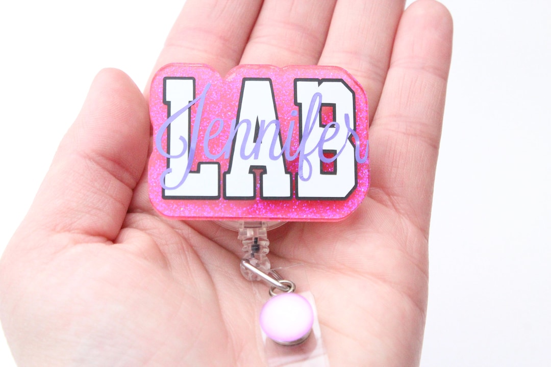 Lab, Lab Badge Reel, Laboratory Tech Badge Reel, Lab Tech, Lab Technician,lab Tech Badge Reel