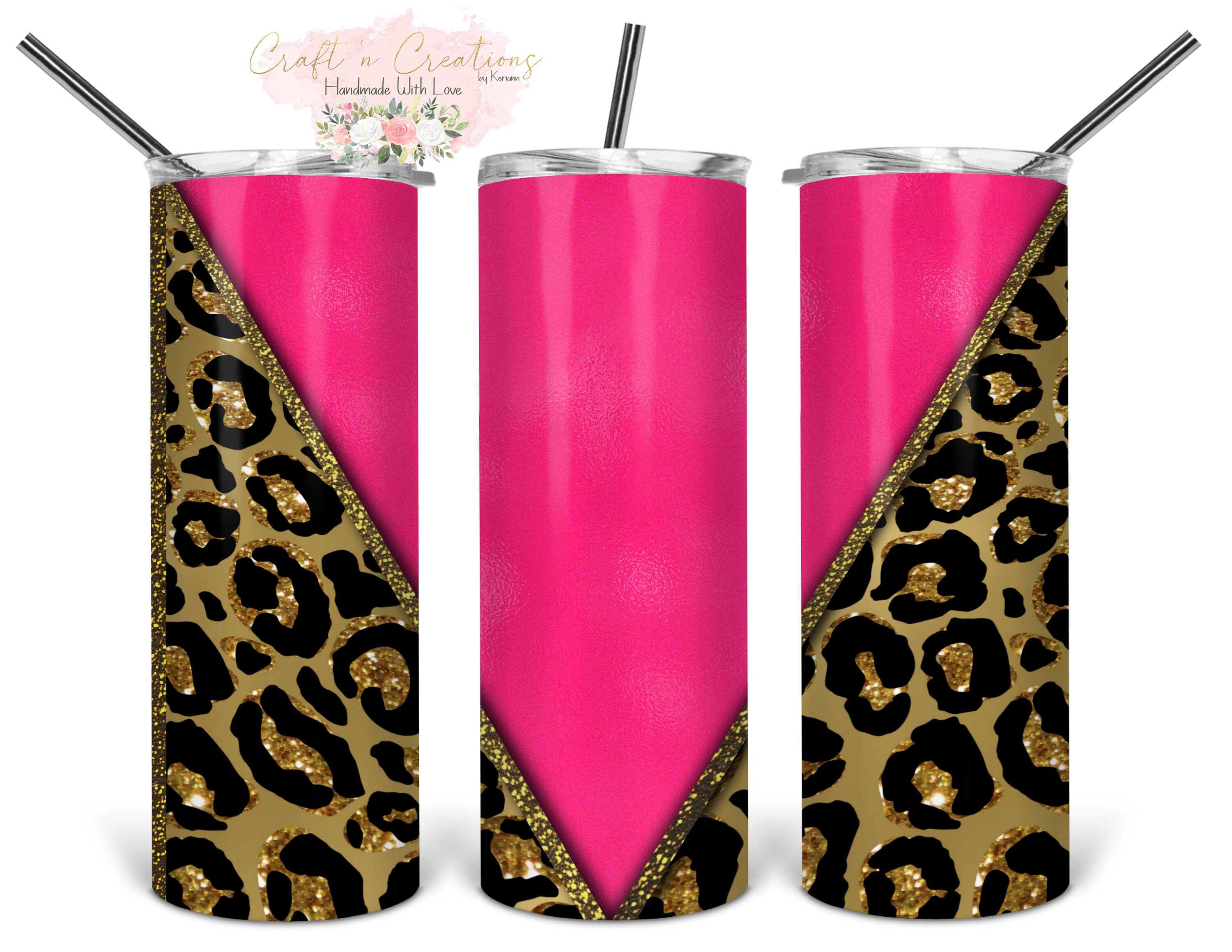 『 Pink cheetahs 』by Ally 20*20cm Amazon.com: Mastraxin Pink Leopard Print Wall Art Pink and
